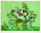 Jacques Villon, Les Roses, 1927, Aquatint printed in colours