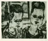 Conrad Felixmüller, Söhne Dr. Walter Ruck, Heilbronn, 1922, Drypoint
