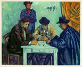 Jacques Villon, Les Joueurs de Cartes, 1929, Aquatint printed in colours