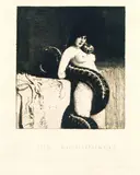 Franz von Stuck, 3 Bll.: Lucifer. Sinnlichkeit. Kämpfende Faune
