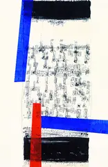 Otto Herbert Hajek, Farbwege, 1964, Indian ink pen drawing