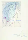 Diane de Poitiers by Salvador Dalí, 1971, Drypoint, sold Sep 2002