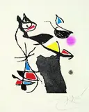 Joan Miró, Aus: Le Marteau sans Maître, 1976, Aquatint printed in colours