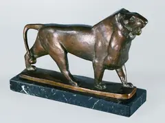 Philipp Harth, Schreitender Löwe, 1963, Bronze