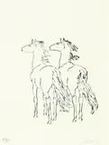Renée Sintenis, Junge Pferde, Drypoint