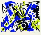 Farblitho 1952 by Ernst Wilhelm Nay, 1952, Lithograph printed in colours, sold Sep 2002