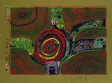 Kreisverkehr der Straßengekreuzigten by Friedensreich Hundertwasser, 1971, Silkscreen printed in colours, sold Sep 2002