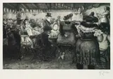 Heinrich Zille, 10 Bll. figürliche Darstellungen, 1901, Etching