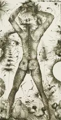 Kräftiger Mann by Anton Lehmden, 1951, Etching, sold Sep 2002