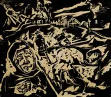 Walter Jacob, 2 Bll.: Halligmenschen. Kopf (Bildnis Walter Grünert), 1921, Woodcut