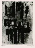 Pierre Soulages, Eau-forte No. 4, 1957, Aquatint