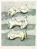 Henry Moore, Three reclining Figures, 1971, Lithograph printed in colours