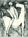 4 Bll.: Il Cavaliere. Geometria. Pomona. Immaginazione by Marino Marini, 1971, Etching, sold Sep 2002