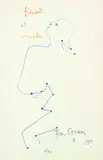 Jean Cocteau, 2 Bll. Kompositionen, 1957, Lithograph printed in colours