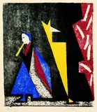 Werner Gilles, Orpheus, 1951, Lithograph printed in colours