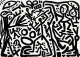 A. R. (d. i. Ralf Winkler) Penck, 2 Bll. Figürliche Kompositionen