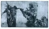 Horst Janssen, 2 Bll.: Witzworter 3 Elegie. Portrait William Hogarth, 1972, Etching
