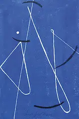 Ernst Geitlinger, 4 Bll. Kompositionen, 1949, Gouache