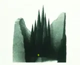 Friedrich Meckseper, Insel, 1987, Aquatint printed in colours