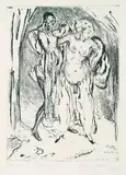 Hans Meid, 6 Bll. Figürliche Motive und Parkszenen, 1910, Etching