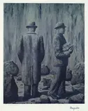René Magritte, Surreale Komposition III (Der Gesang des Veilchens)