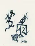 Max Ernst, Aus: Lewis Carrols Wunderhorn, 1970, Lithograph printed in colours