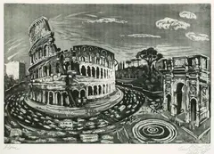 Hans Körnig, 10 Bll. Figürliche Kompositionen, 1966, Etching
