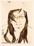 Horst Janssen, Roswitha, 1972, Etching