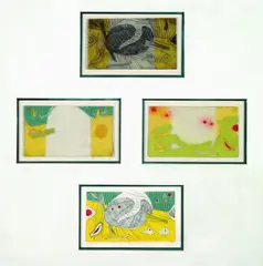 Henri Goetz, Ohne Titel, 1950, Colour etching