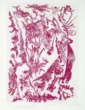 Bernard Schultze, 2 Bll. Ohne Titel, 1992, Colour etching