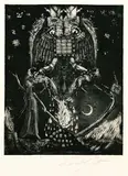 Ernst Fuchs, 2 Bll.: Samson zündet die Füchse an. Das Begräbnis Samsons