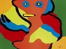 Asking again by Karel Appel, 1974, Lithograph printed in colours, sold Sep 2002
