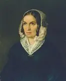 Braunschweiger Porträtist, Bildnis der Frau Pastor Titius, 1840, Oil