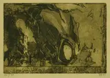 Horst Janssen, 2 Bll.: Portrait Ch. W. Hufeland. Ei mein Freund, 1981, Etching