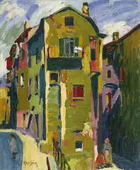 Auguste Herbin, La Place Maubert, 1907, Oil on canvas