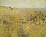 Paul Baum, Toskanische Hügellandschaft bei San Gimignano, 1913, Oil on canvas