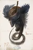 Salvador Dalí, Devins et sorciers (Dante, Göttliche Komödie, Gesang 20)