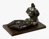 Henry Moore, Reclining figure: Flint, 1977, Bronze