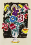 Gabriele Münter, Blumenbild, 1958, Oil
