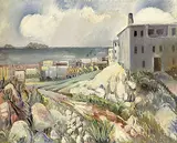 Paul Kleinschmidt, Landschaft bei Marseille, Oil on canvas