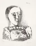 Pablo Picasso, Le Chandail brodé, 1953, Lithograph