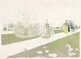 Édouard Vuillard, Le Jardin des Tuileries, 1896, Lithograph printed in colours