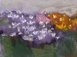 Klaus Fußmann, Astern, 1999, Pastel