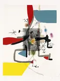 Joan Miró, Aus: Miquel Martí i Pol, Llibre dels sis sentits, 1981, Aquatint printed in colours