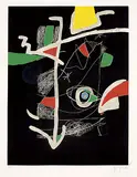 Joan Miró, Aus: Miquel Martí i Pol, Llibre dels sis sentits, 1981, Aquatint printed in colours
