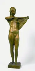 Gerhard Marcks, Jacke ausziehendes Mädchen, Bronze