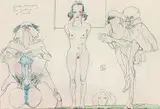 Phyllis by Horst Janssen, 1984, Pencil drawing, sold May 2002