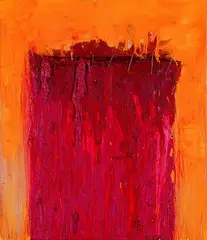 Michael Feicht, Farbenwunde, Oil on canvas