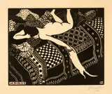 Félix Vallotton, La paresse, 1896, Woodcut on cream-coloured wove paper
