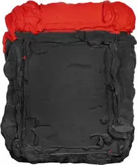 Bram Bogart, Again & Again, 2006, Three-dimensional mixed media (pigments, oil, glue and watercolour) on wooden frame construction by the artist